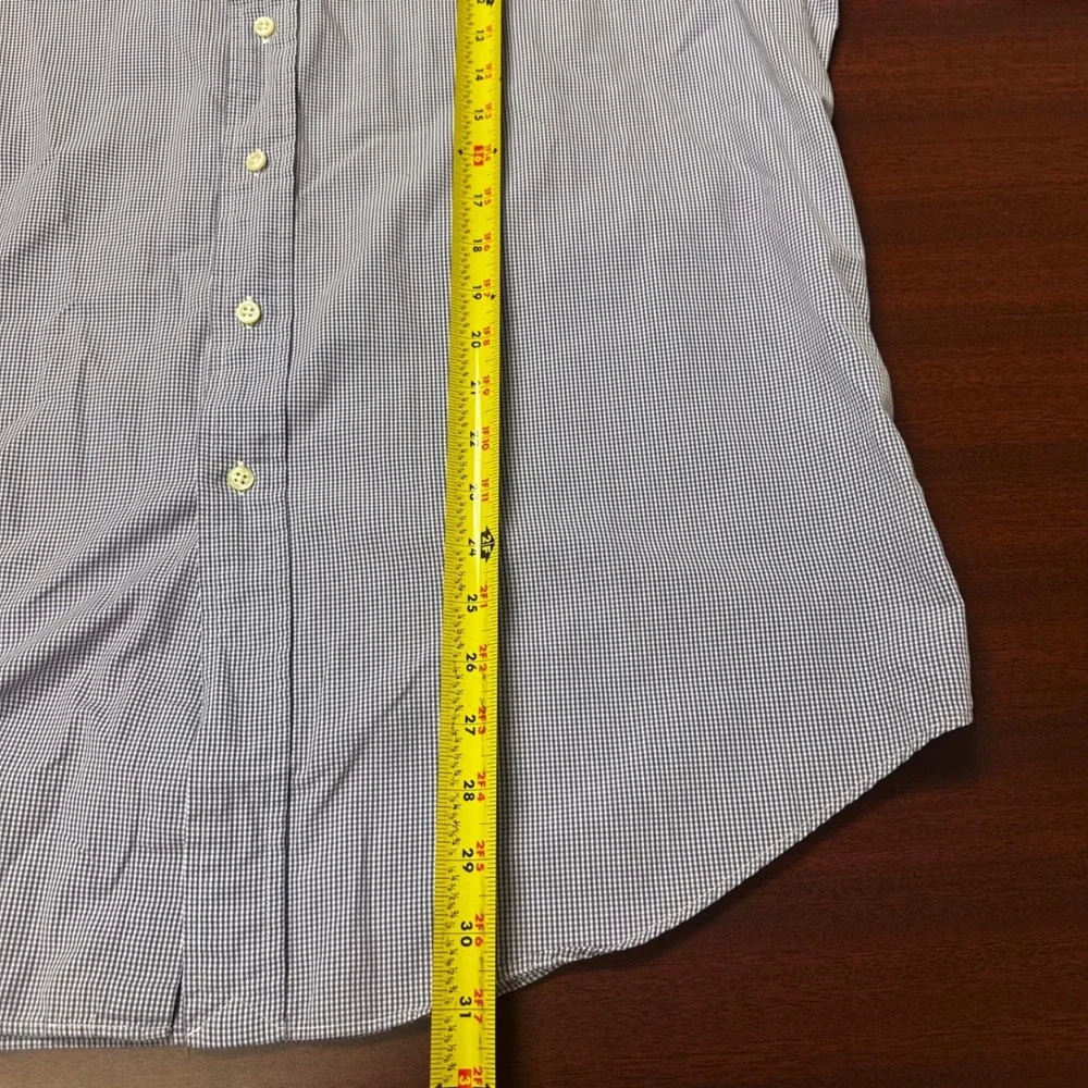2- Ralph Lauren Button Down‎ Blake Shirts Mens Large Micro Gingham Check Plaid - Picture 6 of 14